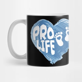 Pro Life - Blue Heart Mug